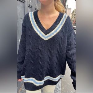 Brandy Melville Nikki Heavy Wool Stripe Sweater